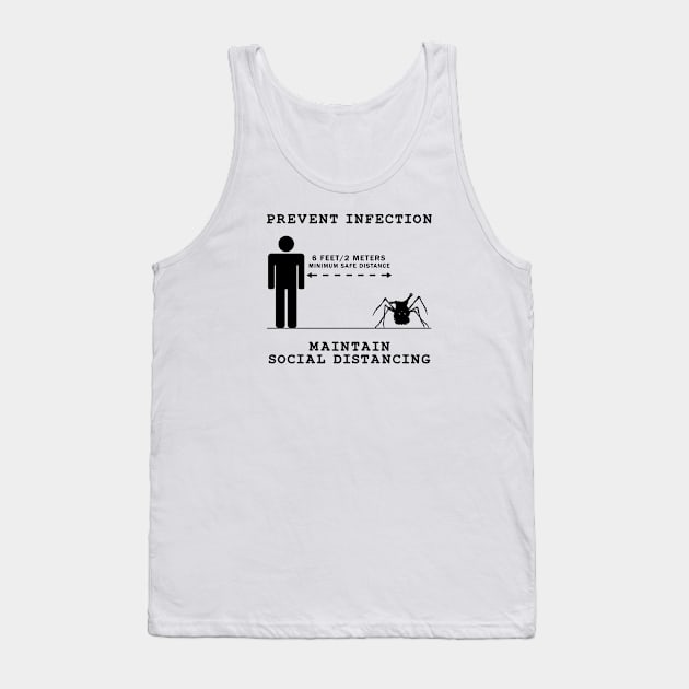 Social Distance Thing - blk Tank Top by CCDesign